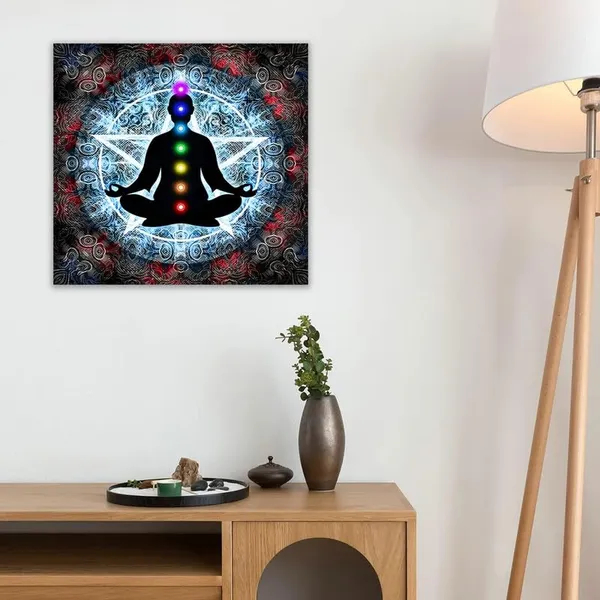 Multicolor_Abstract_24_X_24_Inch,_Wooden_Framed_Canvas_Painting_|_For_Bedroom,_Living_Room,_Study_Room_&_Office_|_Pine_Wood_Frame_(61_X_61_Cms)