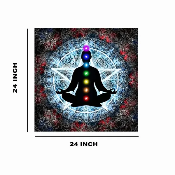 Multicolor_Abstract_24_X_24_Inch,_Wooden_Framed_Canvas_Painting_|_For_Bedroom,_Living_Room,_Study_Room_&_Office_|_Pine_Wood_Frame_(61_X_61_Cms)