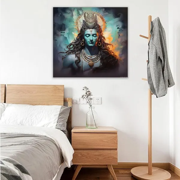 Multicolor_Abstract_24_X_24_Inch,_Wooden_Framed_Canvas_Painting_|_For_Bedroom,_Living_Room,_Study_Room_&_Office_|_Pine_Wood_Frame_(61_X_61_Cms)