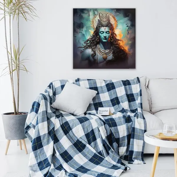 Multicolor_Abstract_24_X_24_Inch,_Wooden_Framed_Canvas_Painting_|_For_Bedroom,_Living_Room,_Study_Room_&_Office_|_Pine_Wood_Frame_(61_X_61_Cms)