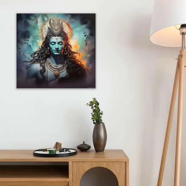 Multicolor_Abstract_24_X_24_Inch,_Wooden_Framed_Canvas_Painting_|_For_Bedroom,_Living_Room,_Study_Room_&_Office_|_Pine_Wood_Frame_(61_X_61_Cms)