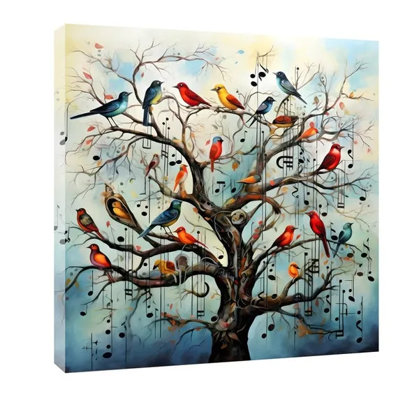 Multicolor_Abstract_24_X_24_Inch,_Wooden_Framed_Canvas_Painting_|_For_Bedroom,_Living_Room,_Study_Room_&_Office_|_Pine_Wood_Frame_(61_X_61_Cms)
