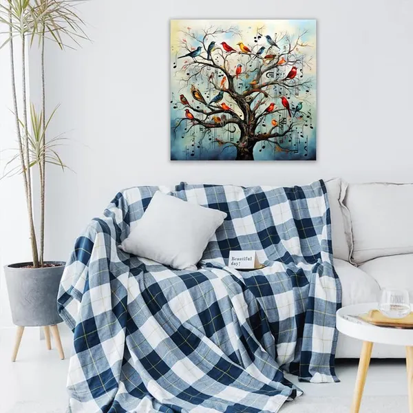 Multicolor_Abstract_24_X_24_Inch,_Wooden_Framed_Canvas_Painting_|_For_Bedroom,_Living_Room,_Study_Room_&_Office_|_Pine_Wood_Frame_(61_X_61_Cms)
