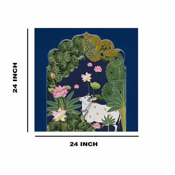 Multicolor_Abstract_24_X_24_Inch,_Wooden_Framed_Canvas_Painting_|_For_Bedroom,_Living_Room,_Study_Room_&_Office_|_Pine_Wood_Frame_(61_X_61_Cms)