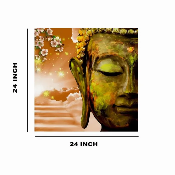 Multicolor_Abstract_24_X_24_Inch,_Wooden_Framed_Canvas_Painting_|_For_Bedroom,_Living_Room,_Study_Room_&_Office_|_Pine_Wood_Frame_(61_X_61_Cms)