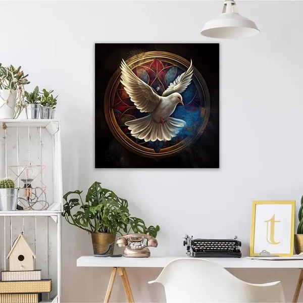 Multicolor_Abstract_24_X_24_Inch,_Wooden_Framed_Canvas_Painting_|_For_Bedroom,_Living_Room,_Study_Room_&_Office_|_Pine_Wood_Frame_(61_X_61_Cms)