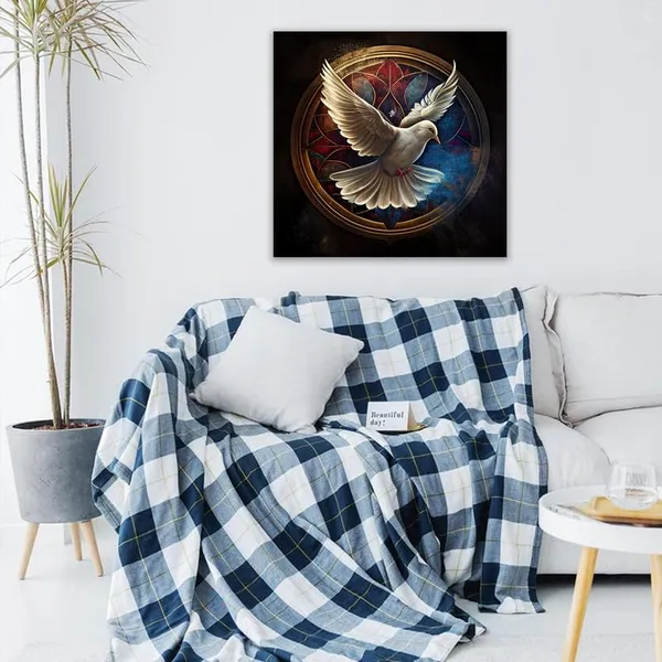 Multicolor_Abstract_24_X_24_Inch,_Wooden_Framed_Canvas_Painting_|_For_Bedroom,_Living_Room,_Study_Room_&_Office_|_Pine_Wood_Frame_(61_X_61_Cms)