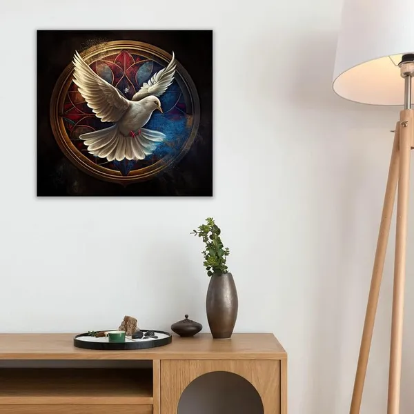 Multicolor_Abstract_24_X_24_Inch,_Wooden_Framed_Canvas_Painting_|_For_Bedroom,_Living_Room,_Study_Room_&_Office_|_Pine_Wood_Frame_(61_X_61_Cms)