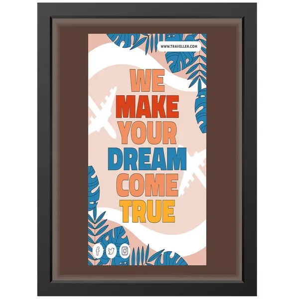 Black__Abstract/Motivational_Framed_Painting/Posters,_Ready_|_For_Wall_Hanging,_Premium_Art_|_For_Home,_Office,_Living_Room_&_Bedroom_Wall_Decor,_(Size_-_13.50_X_19.50_In),_Frame_Color:_Black,_Nrs050
