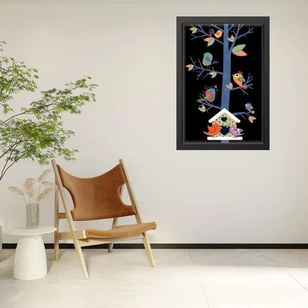 Multicolor_Abstract/Motivational_Framed_Painting/Posters,_Ready_|_For_Wall_Hanging,_Premium_Art_|_For_Home,_Office,_Living_Room_&_Bedroom_Wall_Decor,_(Size_-_13.50_X_19.50_In),_Frame_Color:_Black,_Nrs071
