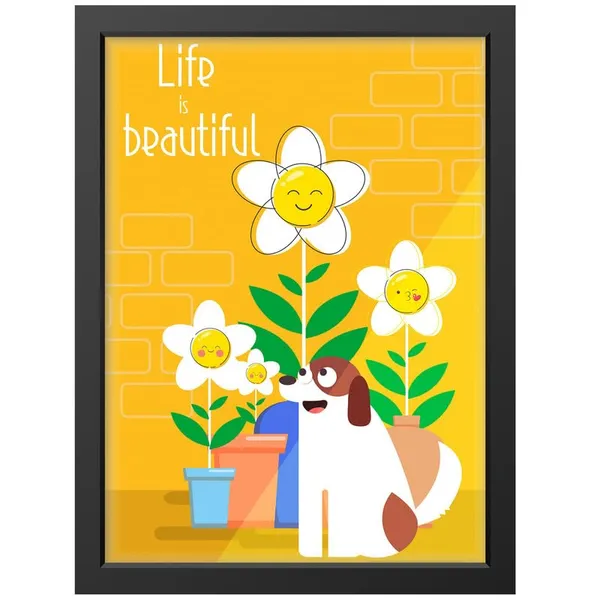 Black__Abstract/Motivational_Framed_Painting/Posters,_Ready_|_For_Wall_Hanging,_Premium_Art_|_For_Home,_Office,_Living_Room_&_Bedroom_Wall_Decor,_(Size_-_13.50_X_19.50_In),_Frame_Color:_Black,_Nrs217