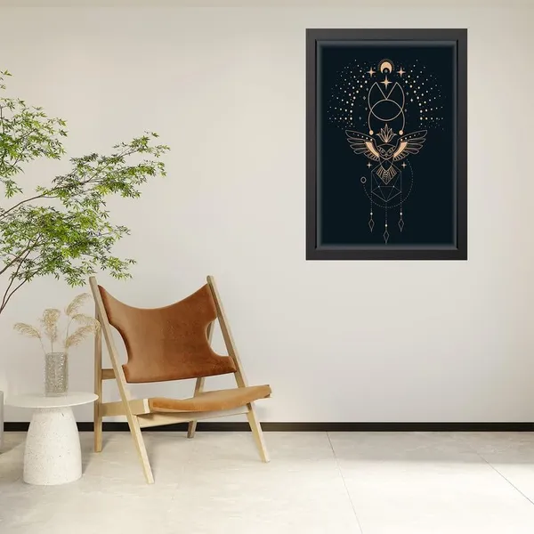 Black__Abstract/Motivational_Framed_Painting/Posters,_Ready_|_For_Wall_Hanging,_Premium_Art_|_For_Home,_Office,_Living_Room_&_Bedroom_Wall_Decor,_(Size_-_13.50_X_19.50_In),_Frame_Color:_Black,_Nrs244