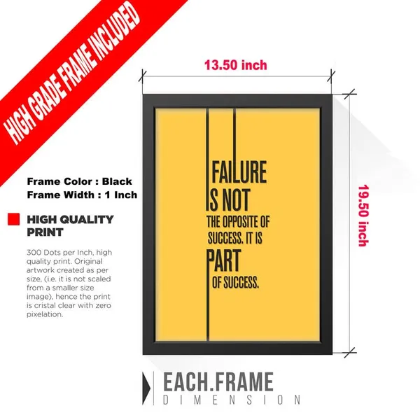 Black__Abstract/Motivational_Framed_Painting/Posters,_Ready_|_For_Wall_Hanging,_Premium_Art_|_For_Home,_Office,_Living_Room_&_Bedroom_Wall_Decor,_(Size_-_13.50_X_19.50_In),_Frame_Color:_Black,_Nrs440