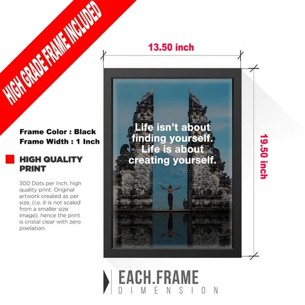 Black__Abstract/Motivational_Framed_Painting/Posters,_Ready_|_For_Wall_Hanging,_Premium_Art_|_For_Home,_Office,_Living_Room_&_Bedroom_Wall_Decor,_(Size_-_13.50_X_19.50_In),_Frame_Color:_Black,_Nrs475