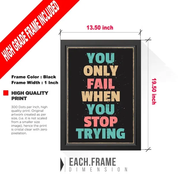 Black__Abstract/Motivational_Framed_Painting/Posters,_Ready_|_For_Wall_Hanging,_Premium_Art_|_For_Home,_Office,_Living_Room_&_Bedroom_Wall_Decor,_(Size_-_13.50_X_19.50_In),_Frame_Color:_Black,_Nrs487