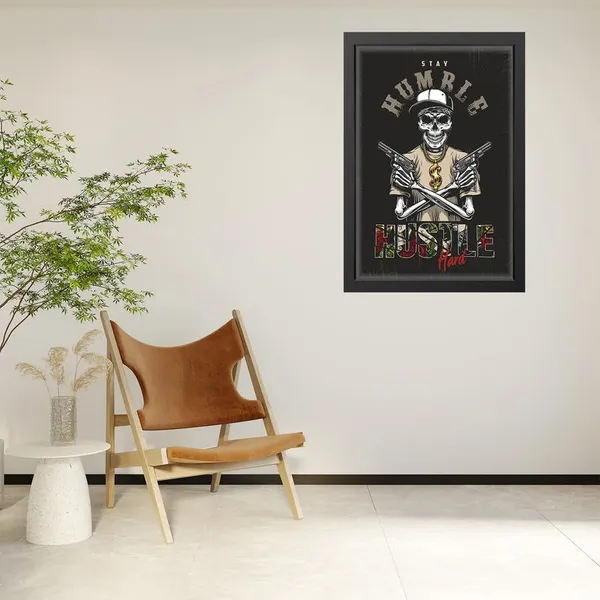 Multicolor_Abstract/Motivational_Framed_Painting/Posters,_Ready_|_For_Wall_Hanging,_Premium_Art_|_For_Home,_Office,_Living_Room_&_Bedroom_Wall_Decor,_(Size_-_13.50_X_19.50_In),_Frame_Color:_Black,_Nrs583