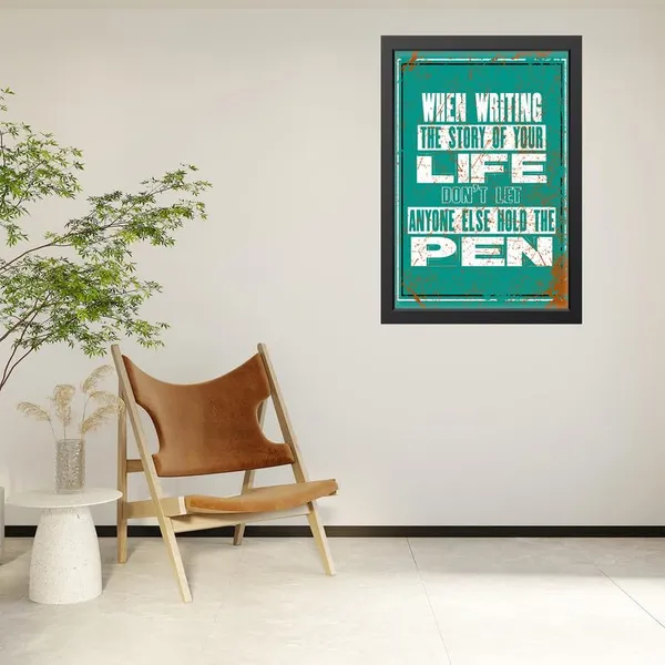 Black__Abstract/Motivational_Framed_Painting/Posters,_Ready_|_For_Wall_Hanging,_Premium_Art_|_For_Home,_Office,_Living_Room_&_Bedroom_Wall_Decor,_(Size_-_13.50_X_19.50_In),_Frame_Color:_Black,_Nrs588