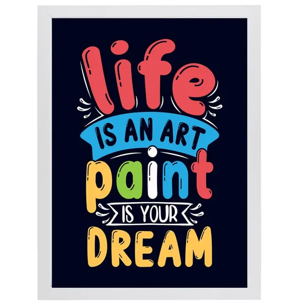 White__Abstract/Motivational_Framed_Painting/Posters,_Ready_|_For_Wall_Hanging,_Premium_Art_|_For_Home,_Office,_Living_Room_&_Bedroom_Wall_Decor,_(Size_-_13.50_X_19.50_In),_Frame_Color:_White,_Nrs264