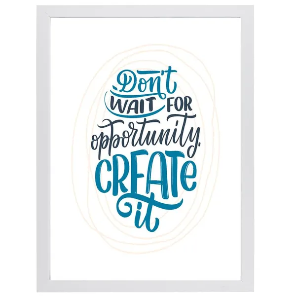White__Abstract/Motivational_Framed_Painting/Posters,_Ready_|_For_Wall_Hanging,_Premium_Art_|_For_Home,_Office,_Living_Room_&_Bedroom_Wall_Decor,_(Size_-_13.50_X_19.50_In),_Frame_Color:_White,_Nrs488