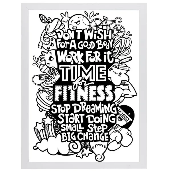 White__Abstract/Motivational_Framed_Painting/Posters,_Ready_|_For_Wall_Hanging,_Premium_Art_|_For_Home,_Office,_Living_Room_&_Bedroom_Wall_Decor,_(Size_-_13.50_X_19.50_In),_Frame_Color:_White,_Nrs614