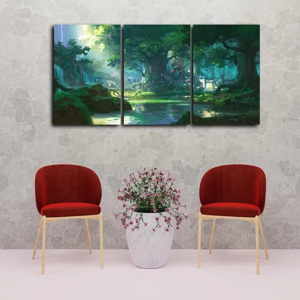 Multicolor_Abstract_Canvas_Wall_Art_|_For_Living_Room_Wall_Decor_|_For_Bedroom_Office_Decoration,_Wall_Decoration_Large_Painting_Artwork_Set_Of_3_Piece,_Each_Panel_Size_12_X_18,_S31852