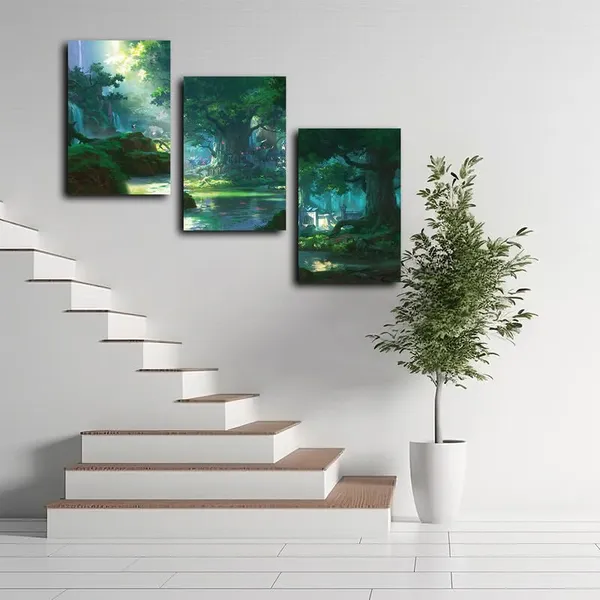 Multicolor_Abstract_Canvas_Wall_Art_|_For_Living_Room_Wall_Decor_|_For_Bedroom_Office_Decoration,_Wall_Decoration_Large_Painting_Artwork_Set_Of_3_Piece,_Each_Panel_Size_12_X_18,_S31852