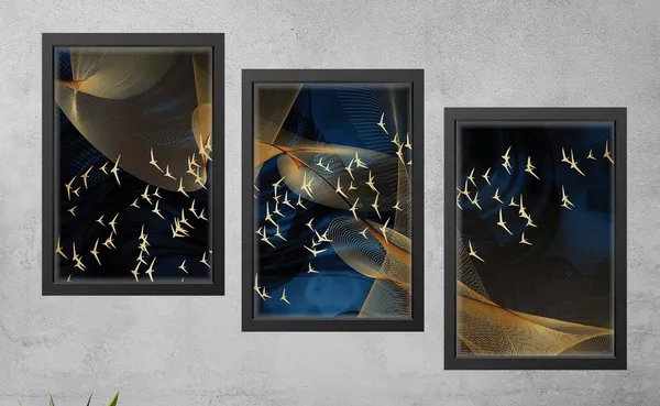 Black__Abstract_Canvas_Painting_Set_Of_3_Wall_Hanging_Frame_|_For_Home,_Living_Room_Gallery_&_Office,_Black,_Size_-_13.50_X_19.50_Inch,_Sf003