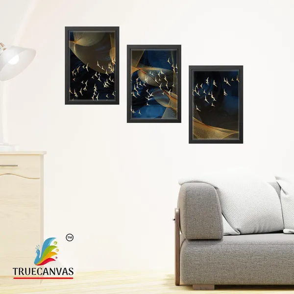 Black__Abstract_Canvas_Painting_Set_Of_3_Wall_Hanging_Frame_|_For_Home,_Living_Room_Gallery_&_Office,_Black,_Size_-_13.50_X_19.50_Inch,_Sf003