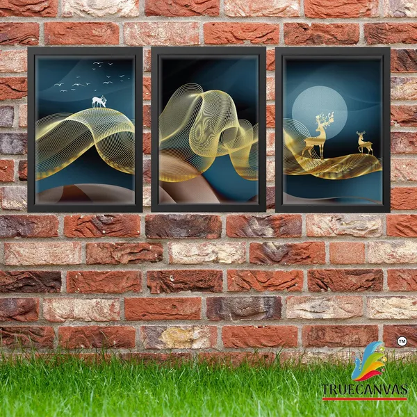 Black__Abstract_Canvas_Painting_Set_Of_3_Wall_Hanging_Frame_|_For_Home,_Living_Room_Gallery_&_Office,_Black,_Size_-_13.50_X_19.50_Inch,_Sf006