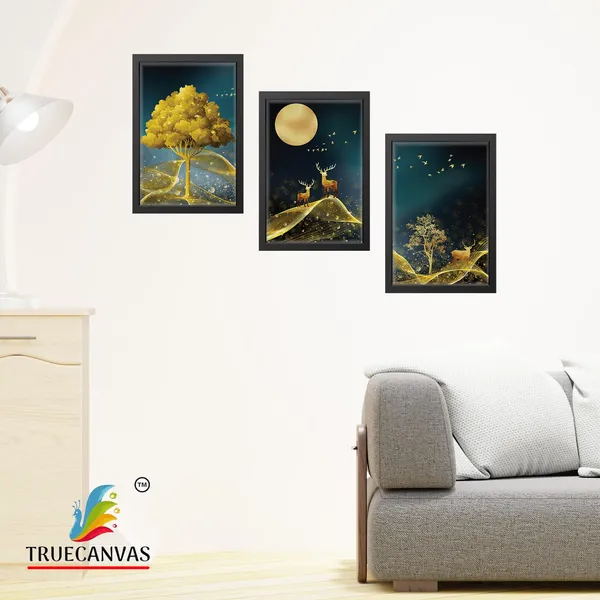 Black__Abstract_Canvas_Painting_Set_Of_3_Wall_Hanging_Frame_|_For_Home,_Living_Room_Gallery_&_Office,_Black,_Size_-_13.50_X_19.50_Inch,_Sf007