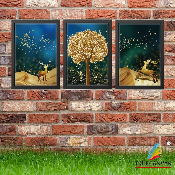 Black__Abstract_Canvas_Painting_Set_Of_3_Wall_Hanging_Frame_|_For_Home,_Living_Room_Gallery_&_Office,_Black,_Size_-_13.50_X_19.50_Inch,_Sf010