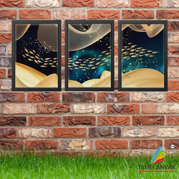 Black__Abstract_Canvas_Painting_Set_Of_3_Wall_Hanging_Frame_|_For_Home,_Living_Room_Gallery_&_Office,_Black,_Size_-_13.50_X_19.50_Inch,_Sf012