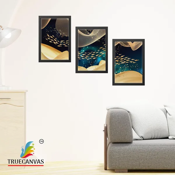 Black__Abstract_Canvas_Painting_Set_Of_3_Wall_Hanging_Frame_|_For_Home,_Living_Room_Gallery_&_Office,_Black,_Size_-_13.50_X_19.50_Inch,_Sf012