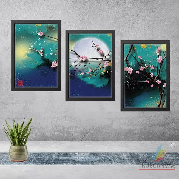 Black__Abstract_Canvas_Painting_Set_Of_3_Wall_Hanging_Frame_|_For_Home,_Living_Room_Gallery_&_Office,_Black,_Size_-_13.50_X_19.50_Inch,_Sf014