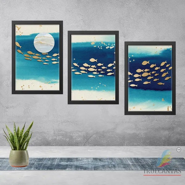Black__Abstract_Canvas_Painting_Set_Of_3_Wall_Hanging_Frame_|_For_Home,_Living_Room_Gallery_&_Office,_Black,_Size_-_13.50_X_19.50_Inch,_Sf015