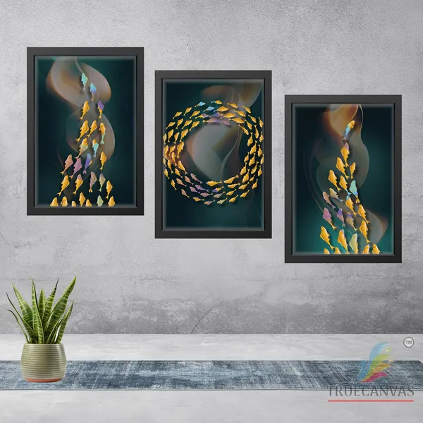 Black__Abstract_Canvas_Painting_Set_Of_3_Wall_Hanging_Frame_|_For_Home,_Living_Room_Gallery_&_Office,_Black,_Size_-_13.50_X_19.50_Inch,_Sf017