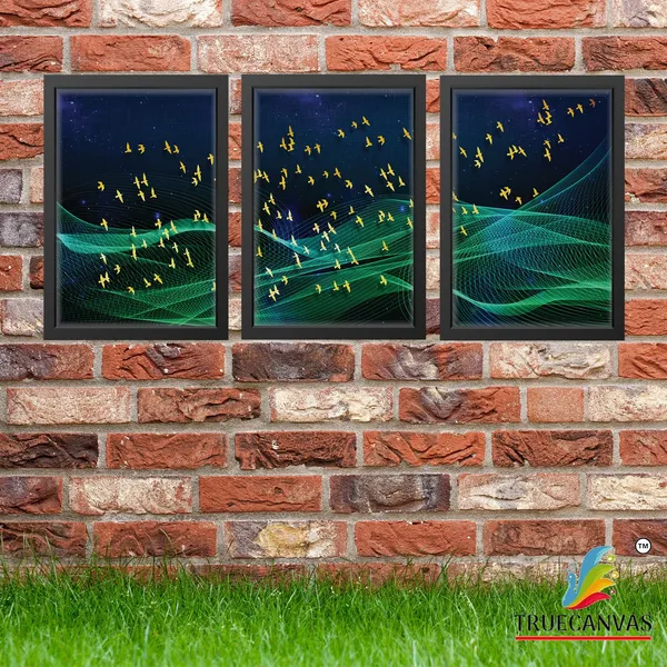 Black__Abstract_Canvas_Painting_Set_Of_3_Wall_Hanging_Frame_|_For_Home,_Living_Room_Gallery_&_Office,_Black,_Size_-_13.50_X_19.50_Inch,_Sf019