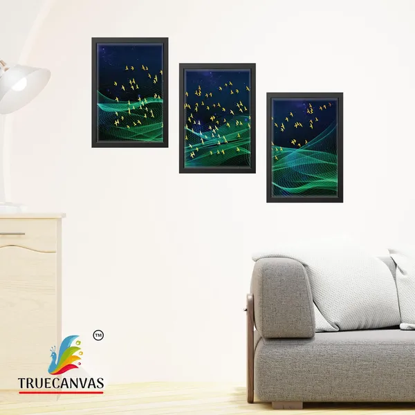 Black__Abstract_Canvas_Painting_Set_Of_3_Wall_Hanging_Frame_|_For_Home,_Living_Room_Gallery_&_Office,_Black,_Size_-_13.50_X_19.50_Inch,_Sf019