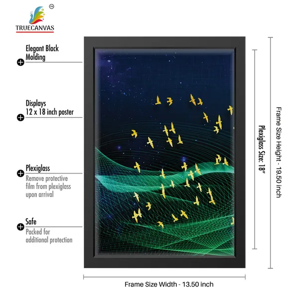 Black__Abstract_Canvas_Painting_Set_Of_3_Wall_Hanging_Frame_|_For_Home,_Living_Room_Gallery_&_Office,_Black,_Size_-_13.50_X_19.50_Inch,_Sf019