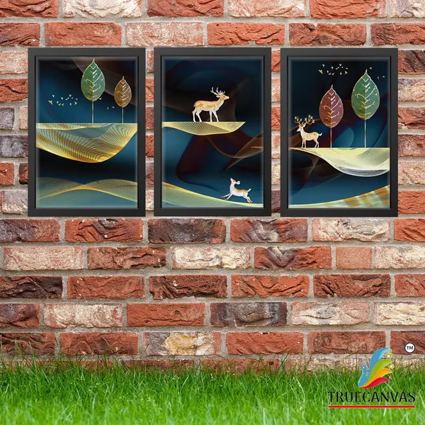Black__Abstract_Canvas_Painting_Set_Of_3_Wall_Hanging_Frame_|_For_Home,_Living_Room_Gallery_&_Office,_Black,_Size_-_13.50_X_19.50_Inch,_Sf020