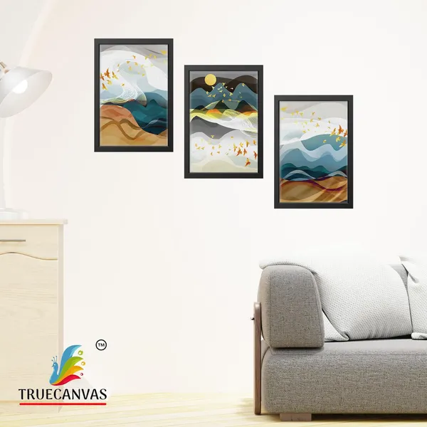 Black__Abstract_Canvas_Painting_Set_Of_3_Wall_Hanging_Frame_|_For_Home,_Living_Room_Gallery_&_Office,_Black,_Size_-_13.50_X_19.50_Inch,_Sf021