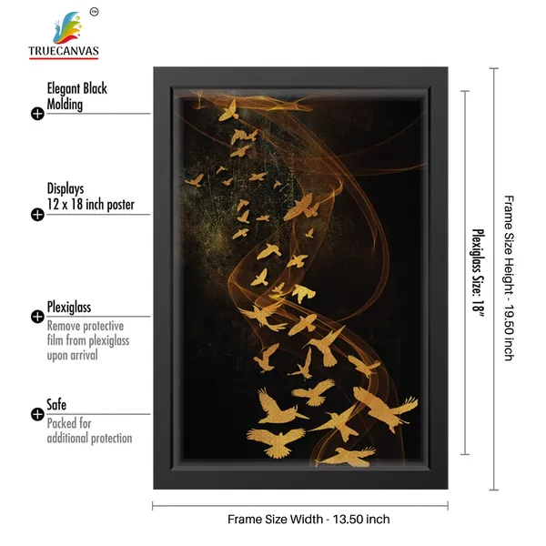 Black__Abstract_Canvas_Painting_Set_Of_3_Wall_Hanging_Frame_|_For_Home,_Living_Room_Gallery_&_Office,_Black,_Size_-_13.50_X_19.50_Inch,_Sf022