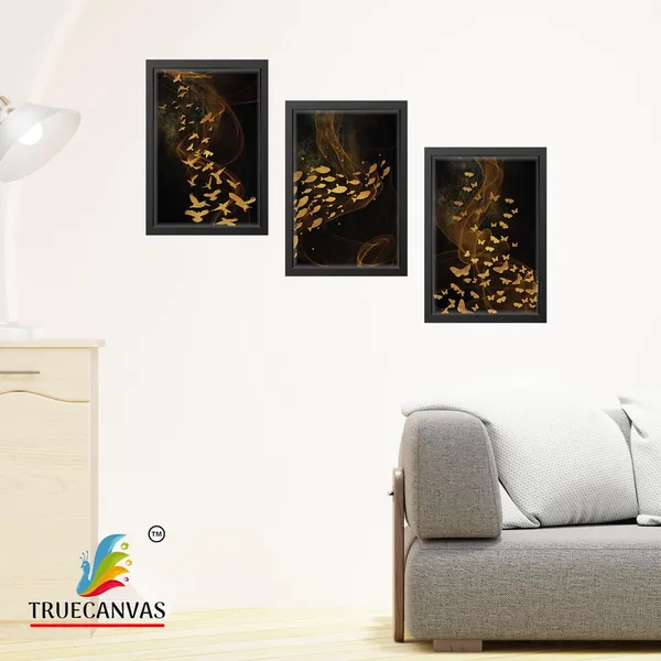 Black__Abstract_Canvas_Painting_Set_Of_3_Wall_Hanging_Frame_|_For_Home,_Living_Room_Gallery_&_Office,_Black,_Size_-_13.50_X_19.50_Inch,_Sf022