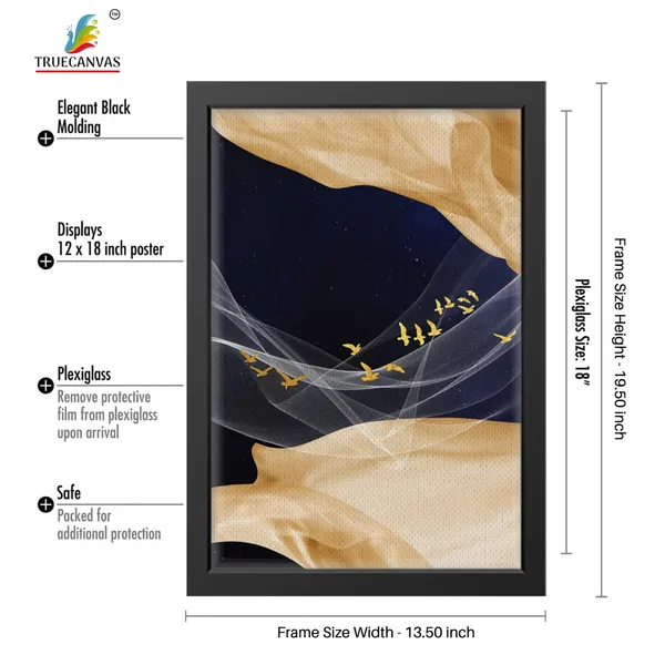 Black__Abstract_Canvas_Painting_Set_Of_3_Wall_Hanging_Frame_|_For_Home,_Living_Room_Gallery_&_Office,_Black,_Size_-_13.50_X_19.50_Inch,_Sf023