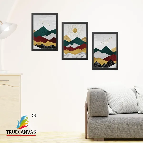 Black__Abstract_Canvas_Painting_Set_Of_3_Wall_Hanging_Frame_|_For_Home,_Living_Room_Gallery_&_Office,_Black,_Size_-_13.50_X_19.50_Inch,_Sf024