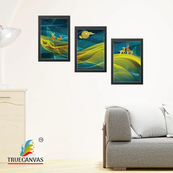 Black__Abstract_Canvas_Painting_Set_Of_3_Wall_Hanging_Frame_|_For_Home,_Living_Room_Gallery_&_Office,_Black,_Size_-_13.50_X_19.50_Inch,_Sf025