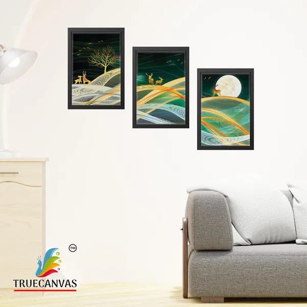 Black__Abstract_Canvas_Painting_Set_Of_3_Wall_Hanging_Frame_|_For_Home,_Living_Room_Gallery_&_Office,_Black,_Size_-_13.50_X_19.50_Inch,_Sf026