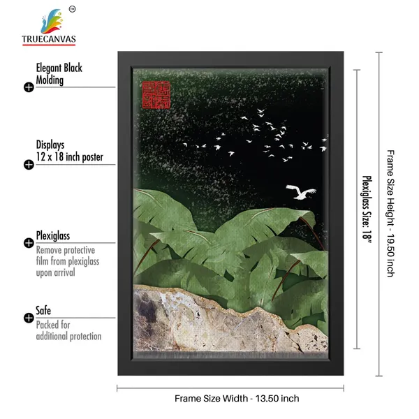 Multicolor_Abstract_Canvas_Painting_Set_Of_3_Wall_Hanging_Frame_|_For_Home,_Living_Room_Gallery_&_Office,_Black,_Size_-_13.50_X_19.50_Inch,_Sf029