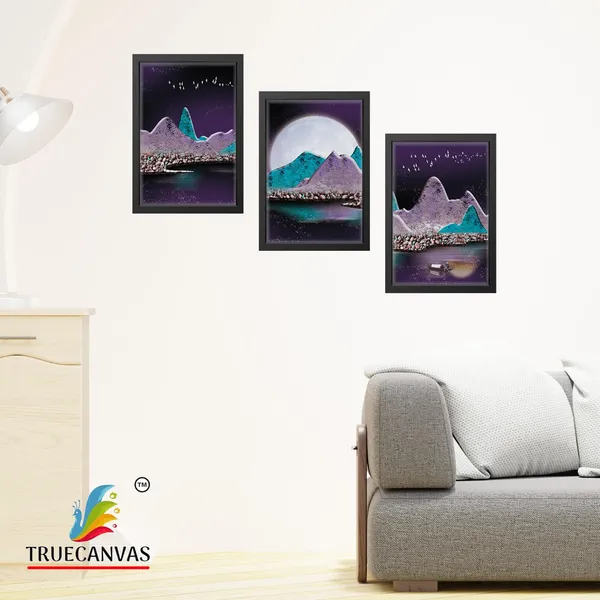 Black__Abstract_Canvas_Painting_Set_Of_3_Wall_Hanging_Frame_|_For_Home,_Living_Room_Gallery_&_Office,_Black,_Size_-_13.50_X_19.50_Inch,_Sf035
