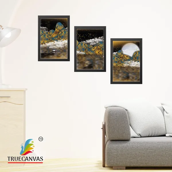 Black__Abstract_Canvas_Painting_Set_Of_3_Wall_Hanging_Frame_|_For_Home,_Living_Room_Gallery_&_Office,_Black,_Size_-_13.50_X_19.50_Inch,_Sf036